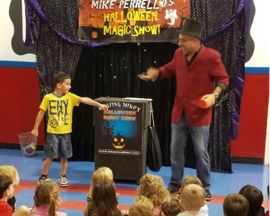 Halloween magic audience laughter