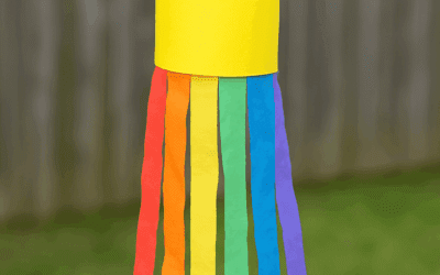 Create Your Own Rainbow Windsock for Spring