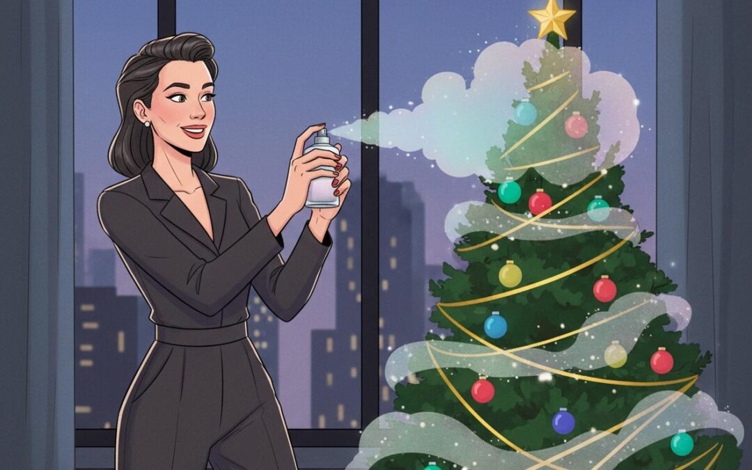 Make your artificial tree smell real